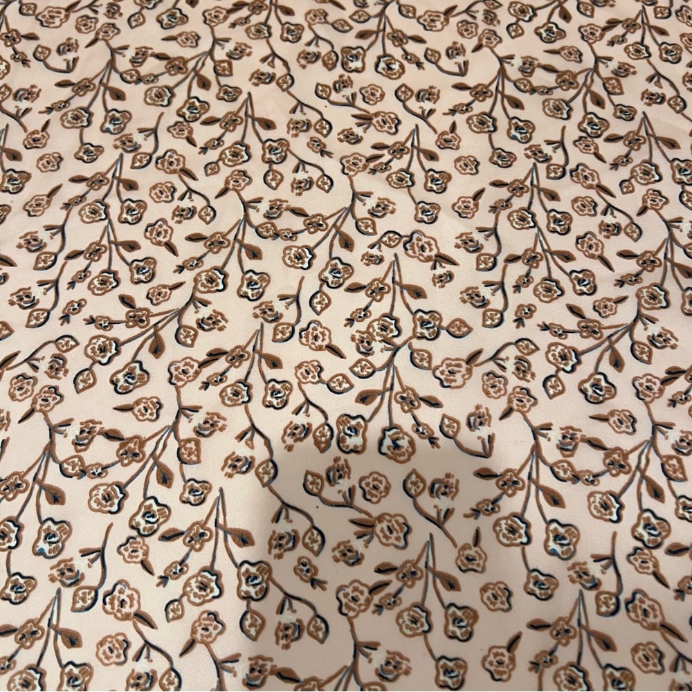 CLEOBELLA pink brown floral square scarf romantic Femenine cottagecore prairie - Picture 2 of 5